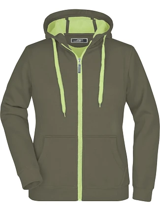 Daiber JN 354 Dámská mikina Doubleface 02.0354 olive/lime green Daiber JN 354 Dámská mikina Doubleface 02.0354 olive/lime green
