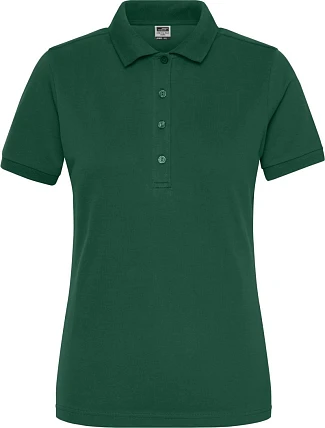 Daiber JN 1805 Dámské pracovní elastické bio polo - Solid 02.1805 dark green