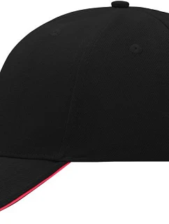Daiber MB 24 6 panelová sandwich kšiltovka 03.0024 black/red