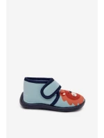 Dětské bačkory na suchý zip – modré Katline Dětské bačkory na suchý zip – modré Katline