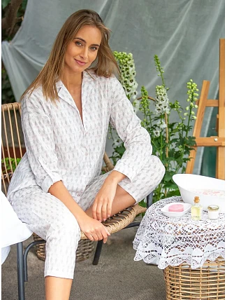 Pyžamo Key LNS 879 A26 long/r S-XL rozepínací Pyžamo Key LNS 879 A26 long/r S-XL rozepínací