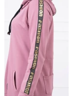 Mikina se zipem na zádech tmavě růžová Mikina se zipem na zádech tmavě růžová
