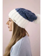 Paris fleecová čepice K212 denim+white Paris fleecová čepice K212 denim+white