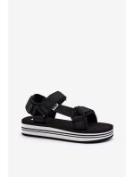 Dámské sandály na platformě Lee Cooper LCW-24-05-2753L Černé