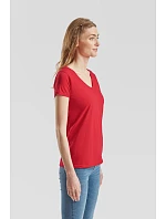 Fruit of the Loom Lady-Fit Iconic 150 V-Neck T Dámské tričko s výstřihem do V 16.1444 red Fruit of the Loom Lady-Fit Iconic 150 V-Neck T Dámské tričko s výstřihem do V 16.1444 red