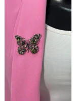 Brož Motýl A-2-21-7 zelené + stříbro Brož Motýl A-2-21-7 zelené + stříbro