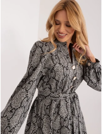 LK SK 509107 šaty.00X šedá černá