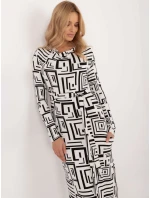 LK SK šaty 509797.27 bílá a černá LK SK šaty 509797.27 bílá a černá