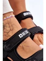 Dámské sportovní sandály na platformě Big Star LL274789 Černé Dámské sportovní sandály na platformě Big Star LL274789 Černé