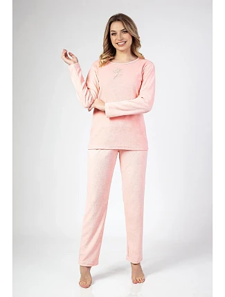 Dámské pyžamo Regina 677 dlouhé/r froté S-XL Dámské pyžamo Regina 677 dlouhé/r froté S-XL