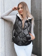 Dámská prošívaná vesta OLIVE BRANCH černá FashionStreet TY3816