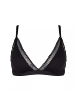 Dámská podprsenka GO Ribbed R Bralette - BLACK - černá 0004 - SLOGGI
