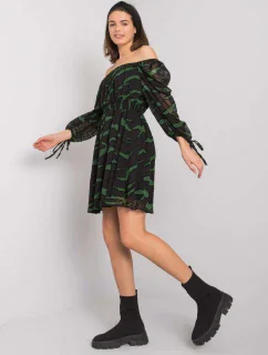 Šaty LC SK 22K 3040.19P černá a zelená