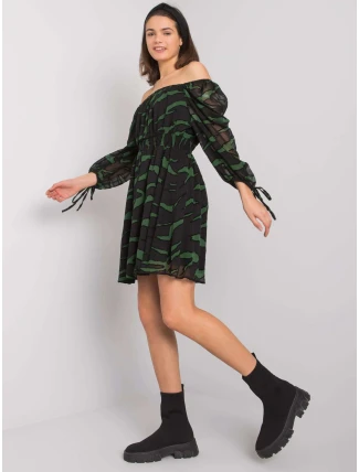 Šaty LC SK 22K 3040.19P černá a zelená