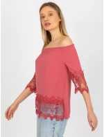 Dámská halenka LK BZ 506188.32X tmavě růžová - FPrice