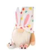 MEDVÍDEK GHOOM 25CM VE SNECH CHLAPEC JARNÍ DEKORACE