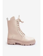 Dámské pracovní boty z ekokože světle béžové Irande