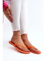 Ploché Pružné Sandály Japonské Dámské ZAXY JJ285254 Oranžové