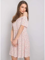 Šaty D73771M30145G bílé a červené