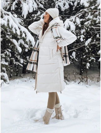 Dámská prošívaná vesta NOELIA bílá FashionStreet TY3133