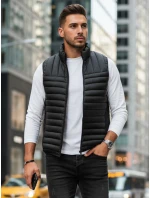 Pánská prošívaná vesta černá FashionStreet TX5084