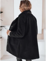 Dámský plyšový kožich černý FashionStreet NY0756