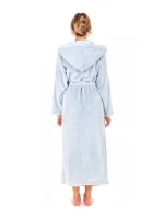 Dámský župan Flora s kapucí 3956 jednobarevný ledově modrá - Vestis Dámský župan Flora s kapucí 3956 jednobarevný ledově modrá - Vestis