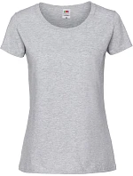 Fruit of the Loom Lady-Fit Iconic 195 T Dámské tričko z těžké bavlny 16.1424 heather grey Fruit of the Loom Lady-Fit Iconic 195 T Dámské tričko z těžké bavlny 16.1424 heather grey