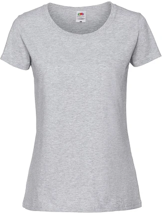 Fruit of the Loom Lady-Fit Iconic 195 T Dámské tričko z těžké bavlny 16.1424 heather grey Fruit of the Loom Lady-Fit Iconic 195 T Dámské tričko z těžké bavlny 16.1424 heather grey