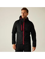 Regatta TRA 701 3-vrstvá softshellová bunda s kapucí "Venturer" 36.A701 black/classic red