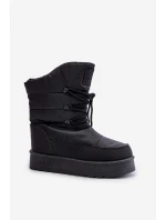 Sněhule na platformě se zipem Big Star OO274884 Černé