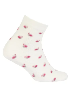 TENKÉ PONOŽKY BARVA 2-6 LET DÍVKY OFF WHITE 21-23