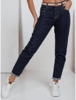 Dámské džíny mom fit navy blueFashionStreet UY2781