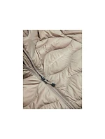 Dámský kabát PEAK PERFORMANCE Helium Down Coat Women, barva béžová Dámský kabát PEAK PERFORMANCE Helium Down Coat Women, barva béžová