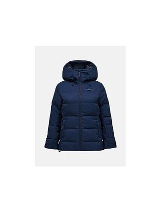 Bunda PEAK PERFORMANCE W Shred Down Jacket, tmavě modrá Bunda PEAK PERFORMANCE W Shred Down Jacket, tmavě modrá