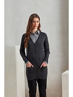 Premier PR 698 Dámský cardigan dlouhý 39.0698 charcoal