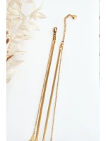 Dámský řetízek had s motýly zlato