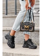 Dámské Sportovní Boty Sneakersy Masivní Černé Toderus