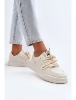 Dámské tenisky z ekokůže béžové Avanalis