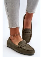 Dámské semišové mokasíny tmavě béžové Ranica