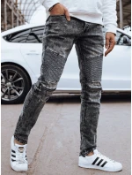 Pánské černé džínové kalhoty FashionStreet UX4246