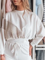 Dámská mikina oversize butterscotch ELEGRA ecru FashionStreet RY2795