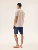 Pánské pyžamo 42633 Dive white - HENDERSON Pánské pyžamo 42633 Dive white - HENDERSON