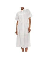 PLÁTĚNÉ MIDI ŠATY TOMMY HILFIGER