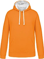 Kariban K 446 Kontrastní mikina s kapucí 20.K446 orange/white Kariban K 446 Kontrastní mikina s kapucí 20.K446 orange/white