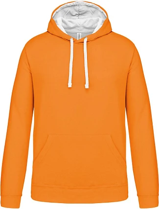 Kariban K 446 Kontrastní mikina s kapucí 20.K446 orange/white Kariban K 446 Kontrastní mikina s kapucí 20.K446 orange/white