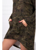 Moro khaki+zelené šaty Moro khaki+zelené šaty