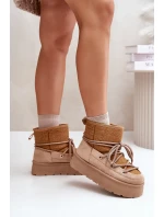 Sněhule S Vázáním Na Platformě Hnědé Mavora Sněhule S Vázáním Na Platformě Hnědé Mavora