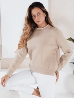 Dámský základní svetr DARMILA beige FashionStreet MY2507