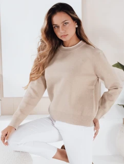 Dámský základní svetr DARMILA beige FashionStreet MY2507